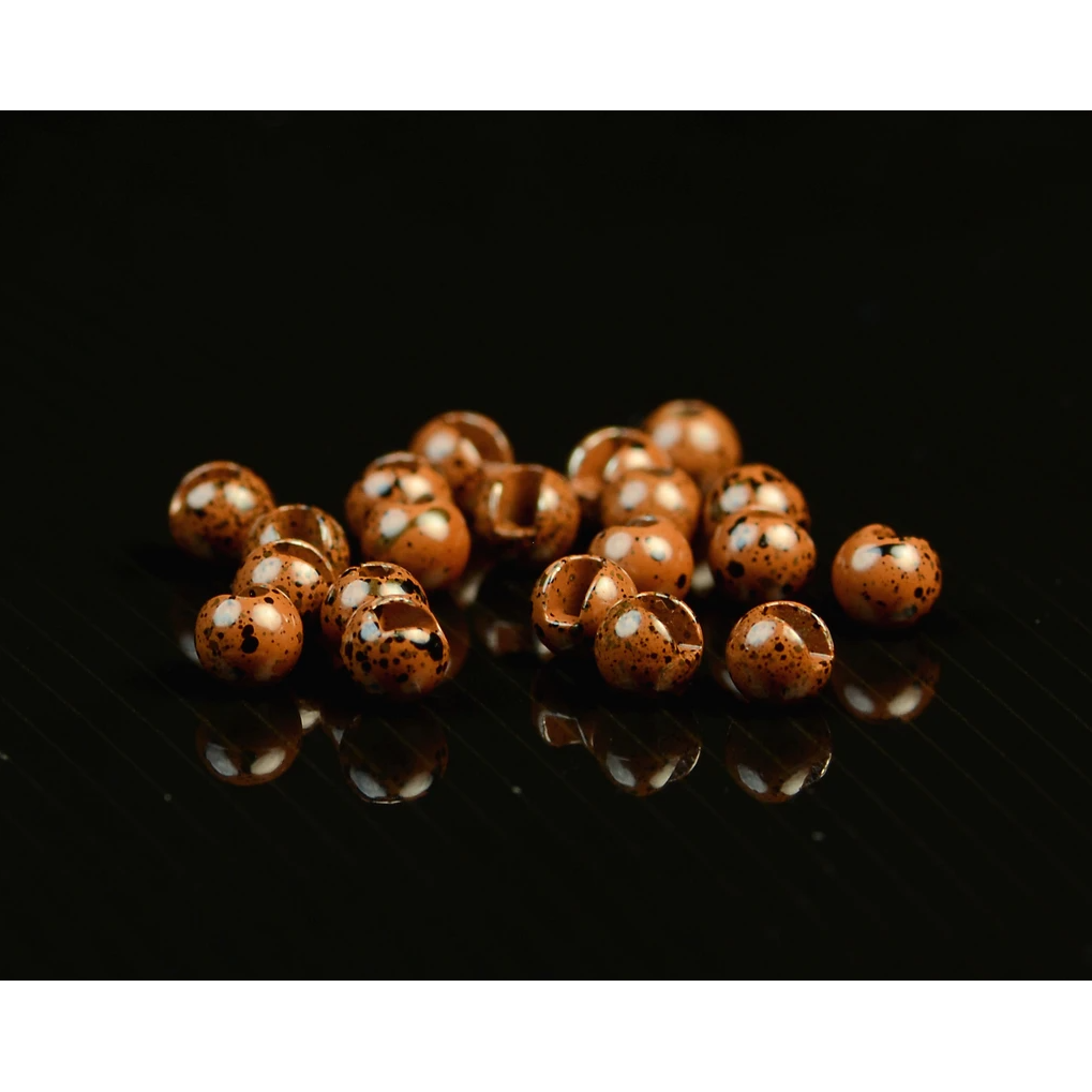 Slotted Tungsten Beads - Mottled Brown – Madison River Fishing Company