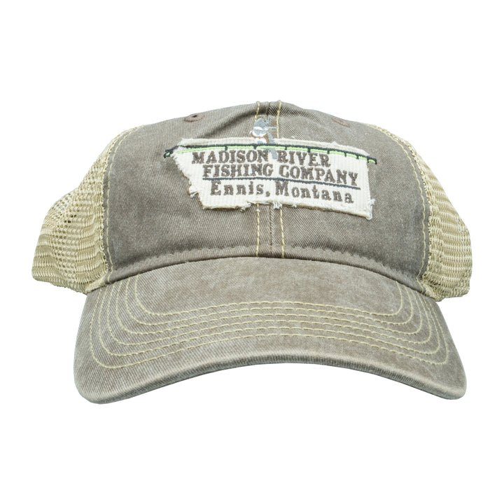 MRFC Logo Legend Trucker Cap Coffee Khaki