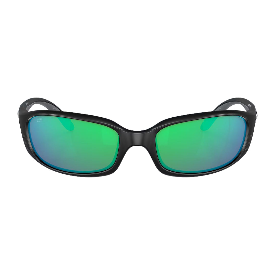 Costa Brine Sunglasses Matte Black Green Mirror 580G