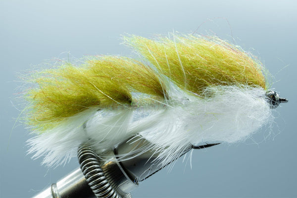 Galloup's Laser Legal - Articulated Streamer - Olive Over Cream –  TaleTellers Fly Shop
