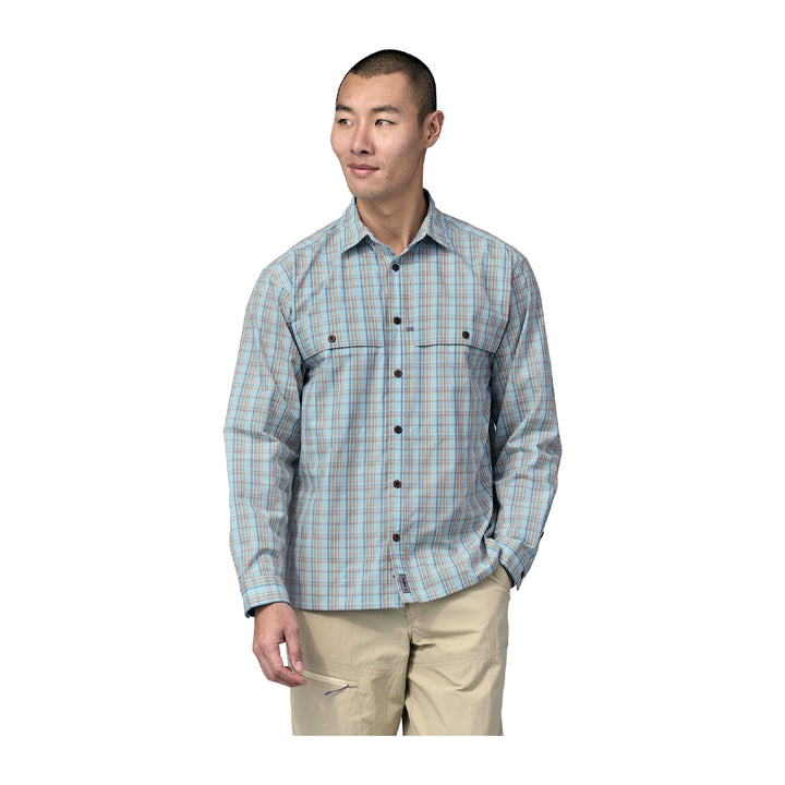 Patagonia  L/S Island Hopper Shirt Down River: Steam Blue