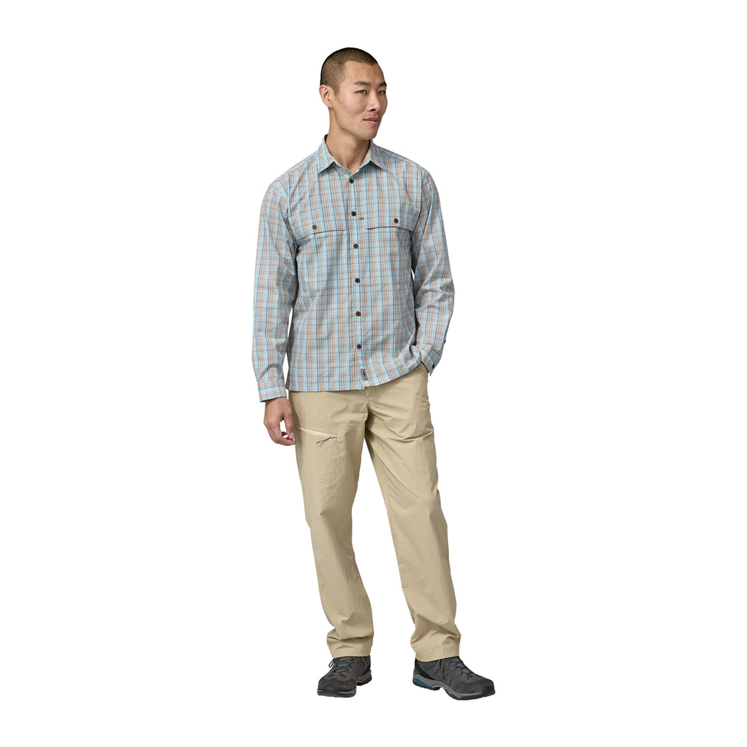 Patagonia  L/S Island Hopper Shirt Down River: Steam Blue