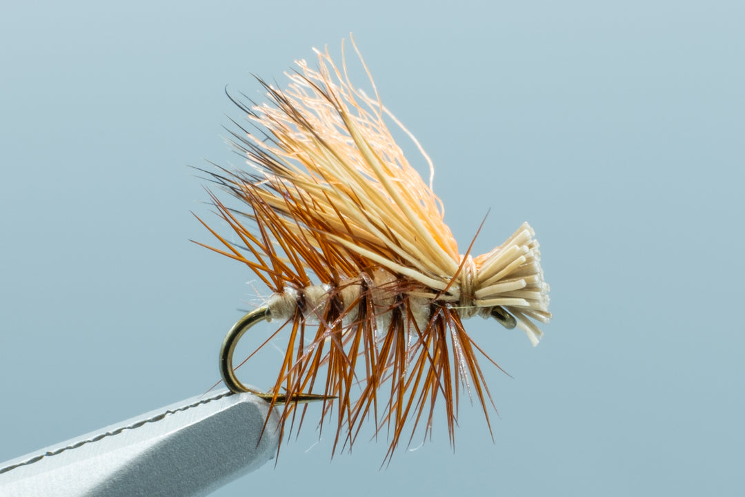 Hi-Vis Elk Hair Caddis Tan #18 1 Doz.