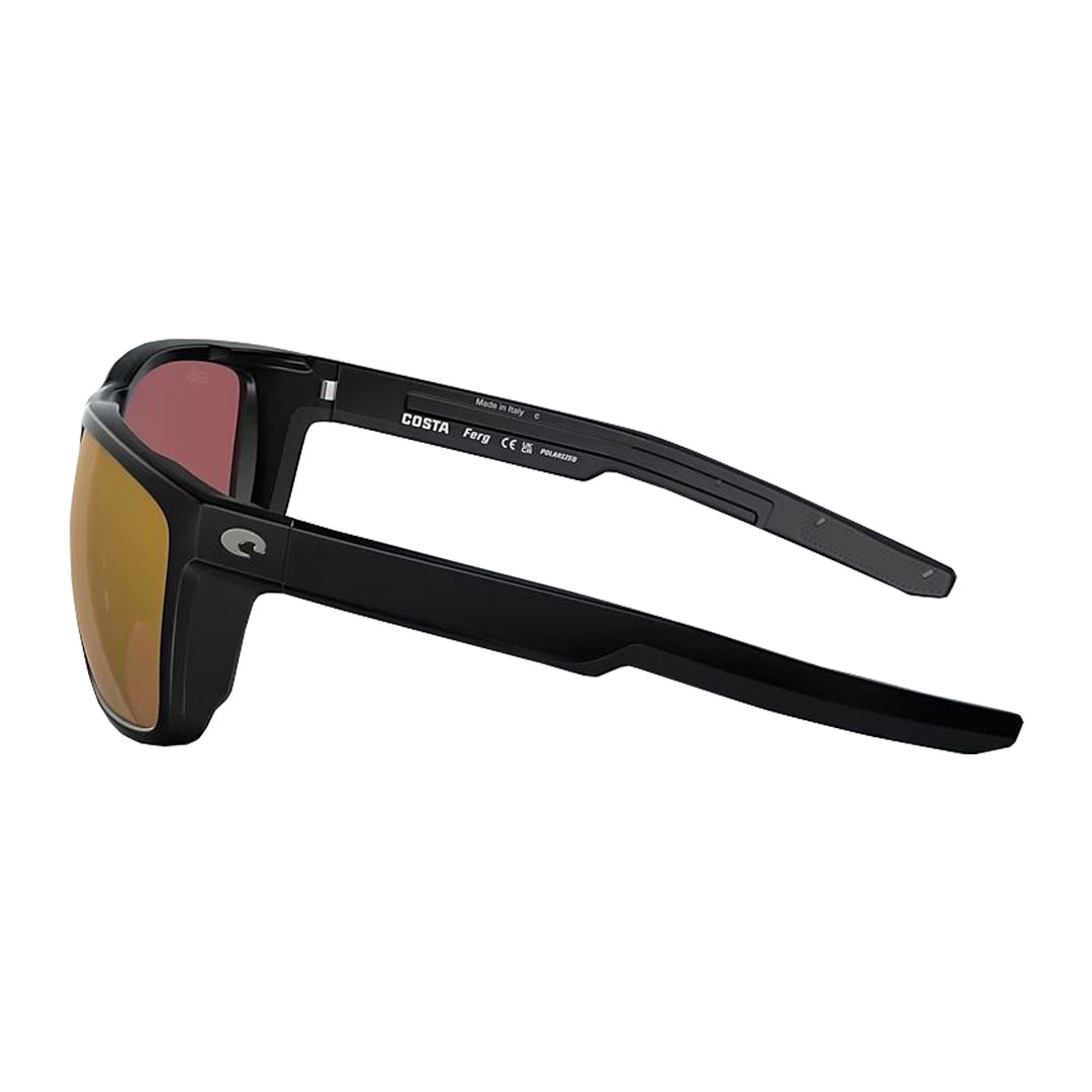 Costa Ferg Sunglasses Matte Black Gold Mirror 580G