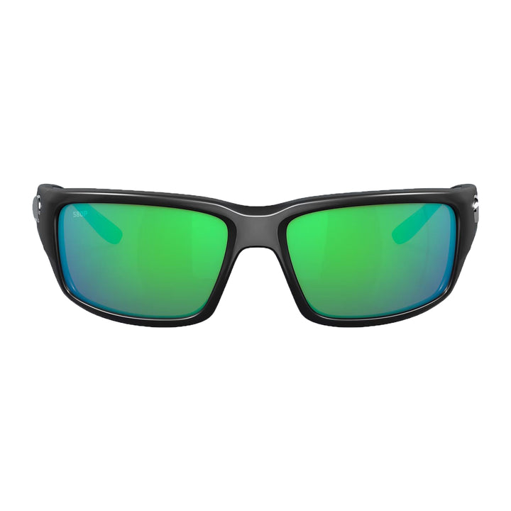 Costa Fantail Sunglasses Matte Black Green Mirror 580P