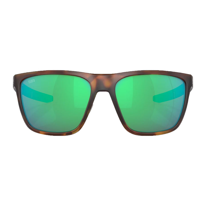 Costa Ferg Sunglasses Matte Tortoise Green Mirror 580G