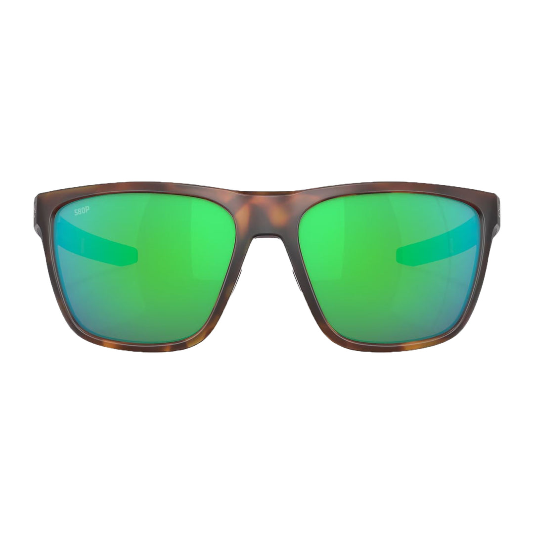 Costa Ferg Sunglasses Matte Tortoise Green Mirror 580P