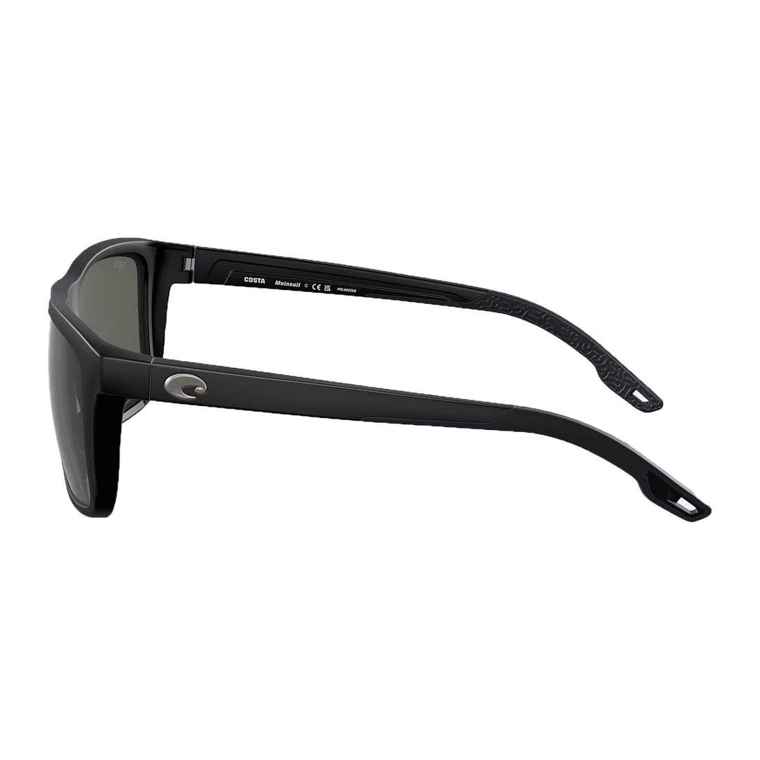 Costa Mainsail Sunglasses Matte Black Gray 580P