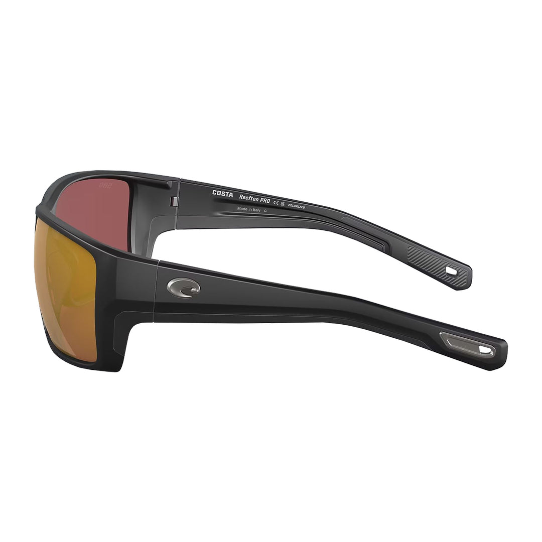 Costa Reefton Pro Sunglasses Matte Black Gold Mirror 580G