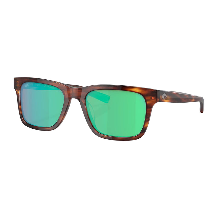 Costa Tybee Sunglasses Shiny Tortoise Green Mirror 580G