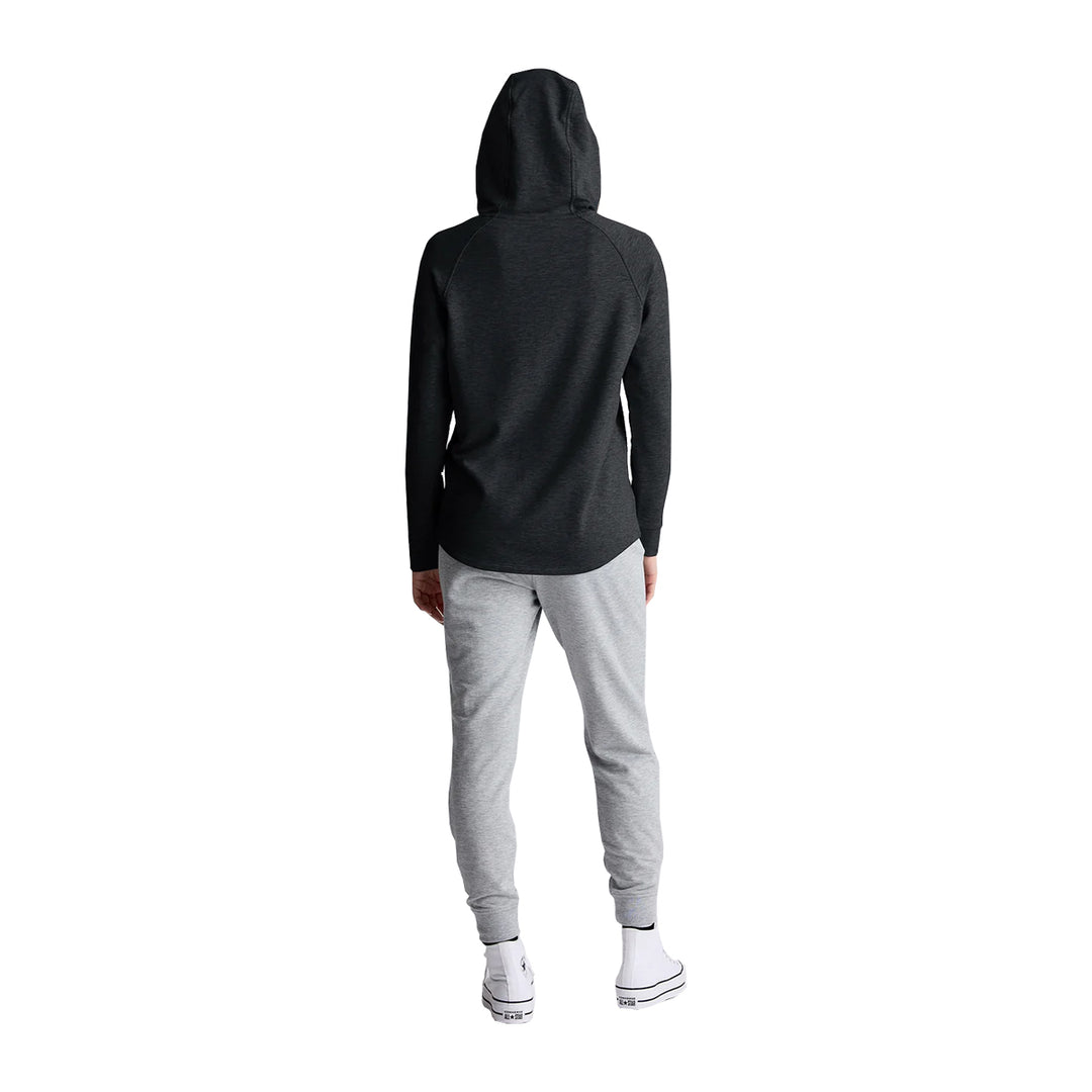 Free Fly Womens Bamboo Lightweight Fleece Hoodie Heather Black