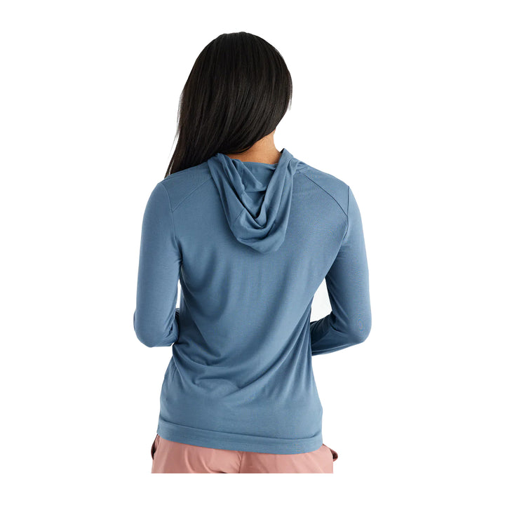 Free Fly Womens Bamboo Shade Hoodie II Slate Blue