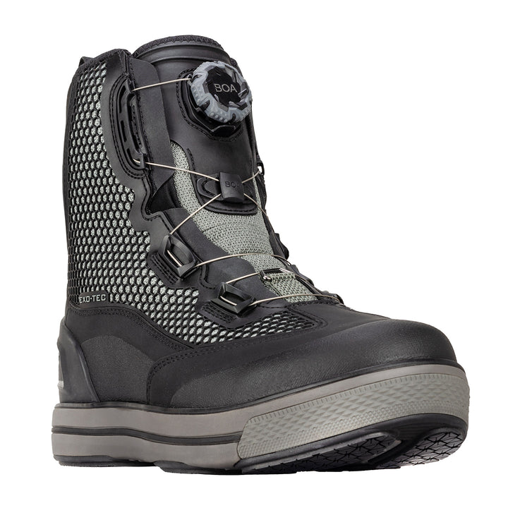 Korkers Chrome Lite Boot w/ Fixed Kling-On Rock Soles Black