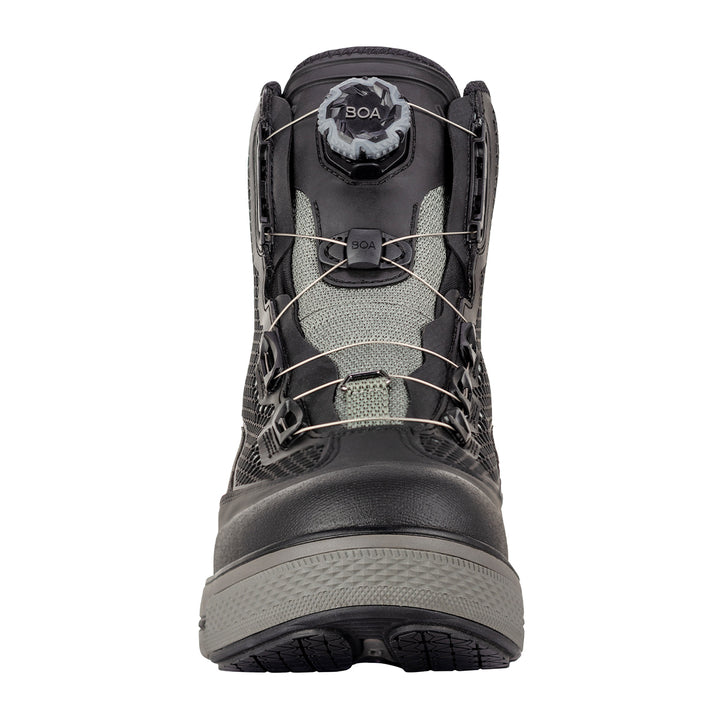 Korkers Chrome Lite Boot w/ Fixed Kling-On Rock Soles Black