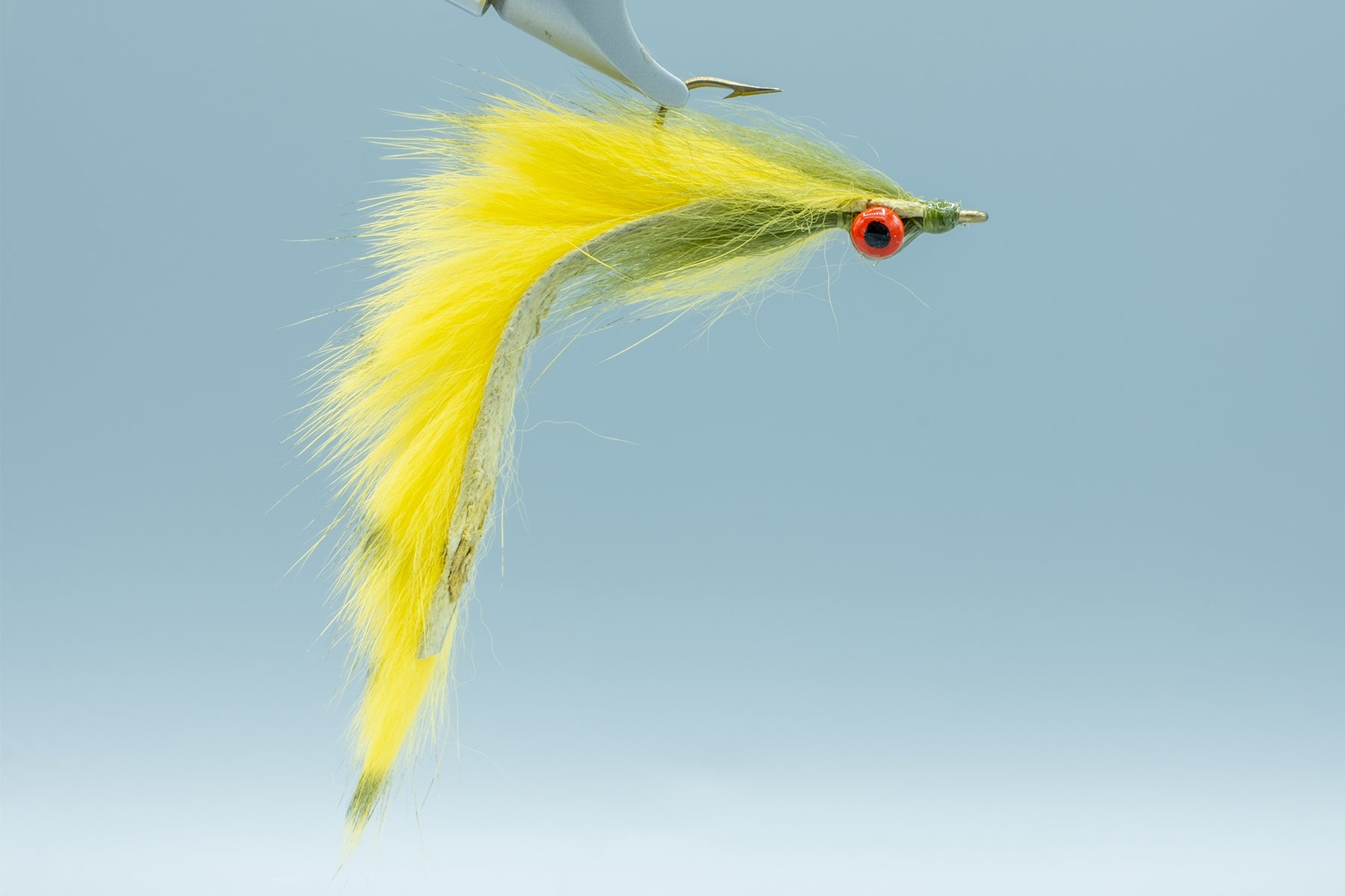 Clouser's Barred Mad Tom Yellow/Olive #4 – Madison River Fishing Company