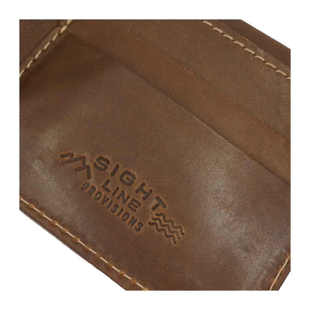 Sight Line Provisions Trout & Textile Wallet Brown