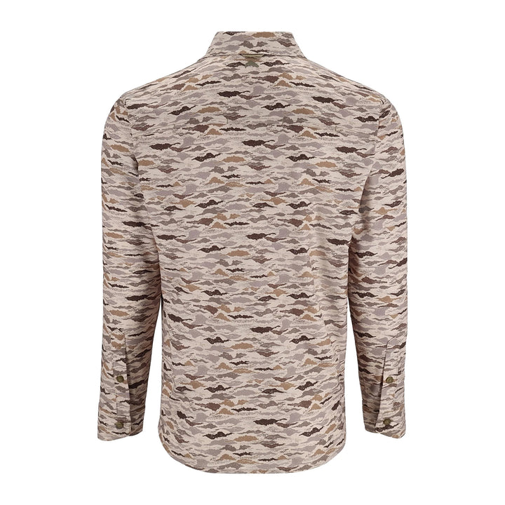 Simms Challenger LS Shirt Sand Riverbed Print