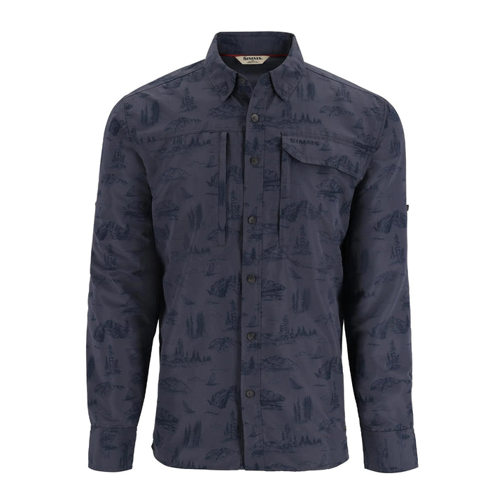 Simms Guide Shirt Selvedge Mayfly Print