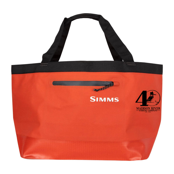 Simms MRFC 40th Logo Dry Creek Simple Tote - 50L Simms Orange