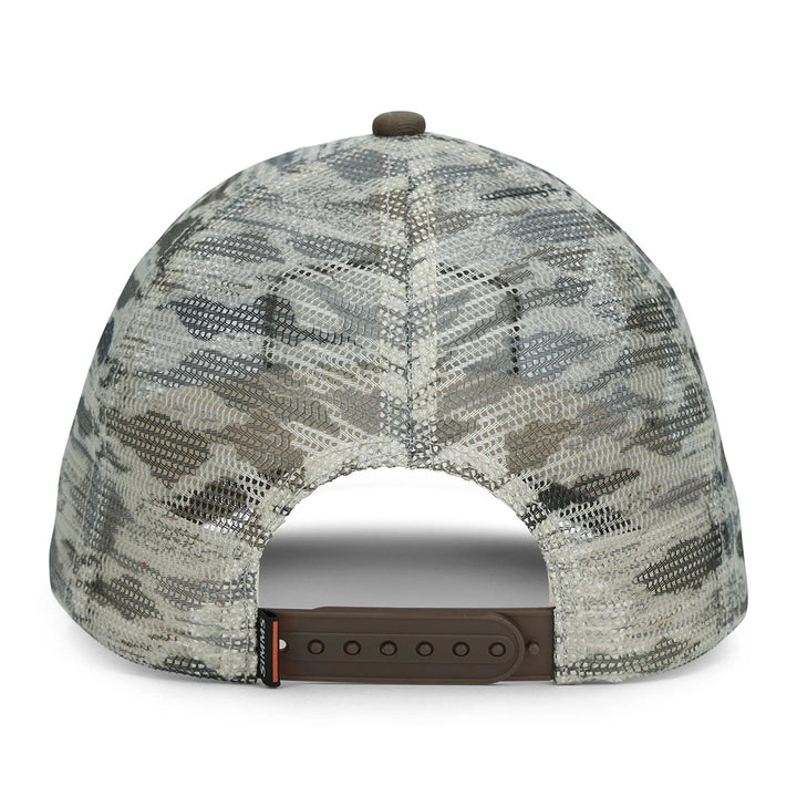 Simms Mesh All-Over Trucker Tiger Camo Sand/Smoke