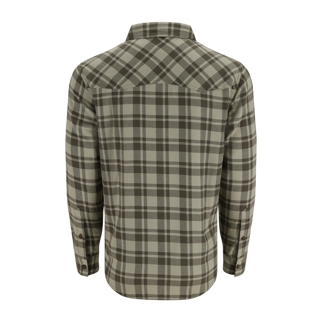 Simms Santee Flannel Pale Pine Shadow Box Plaid