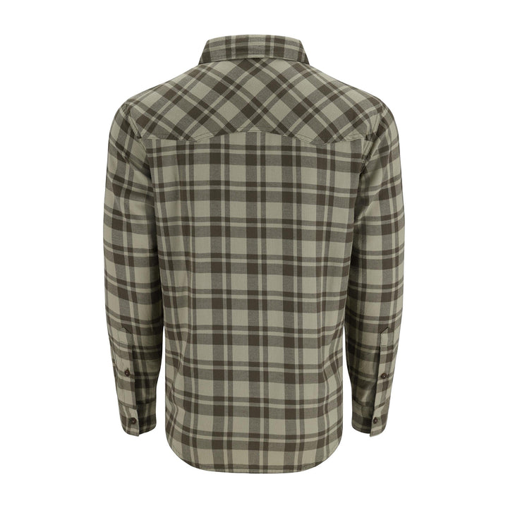 Simms Santee Flannel Pale Pine Shadow Box Plaid