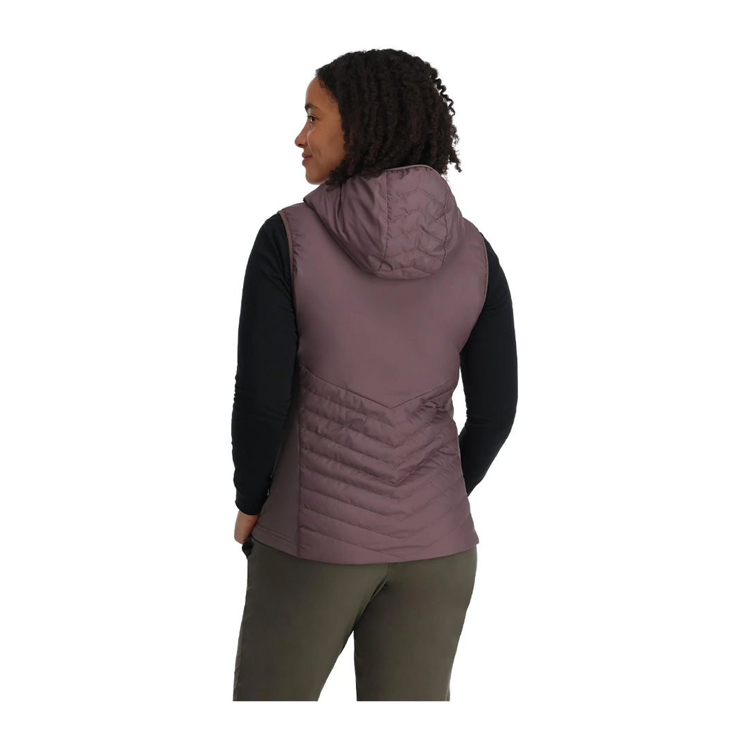 Simms Womens Fall Run Hybrid Hooded Vest Grayling