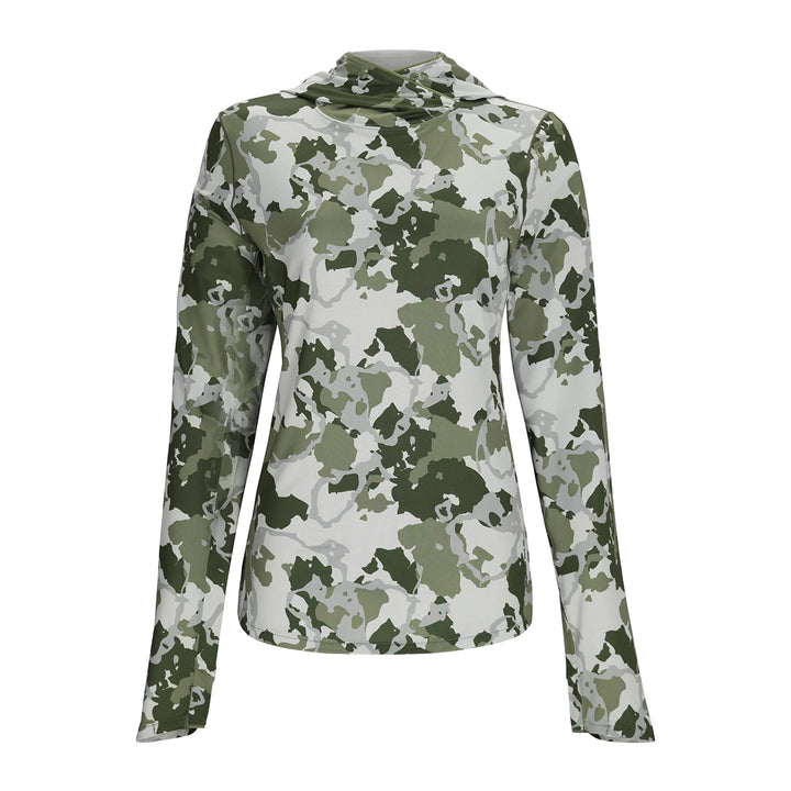 Simms Women's SolarFlex Hoody Regiment Camo Clover