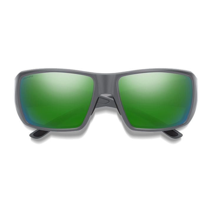 Smith Guide's Choice S Sunglasses Matte Cement ChromaPop Polarized Green Mirror