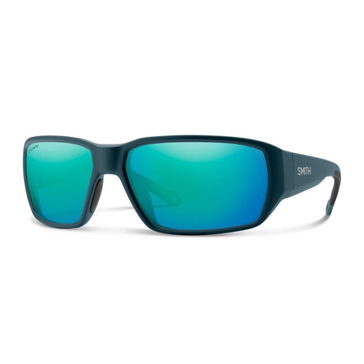 Smith Hookset Sunglasses Matte Pacific ChromaPop Glass Polarized Opal Mirror