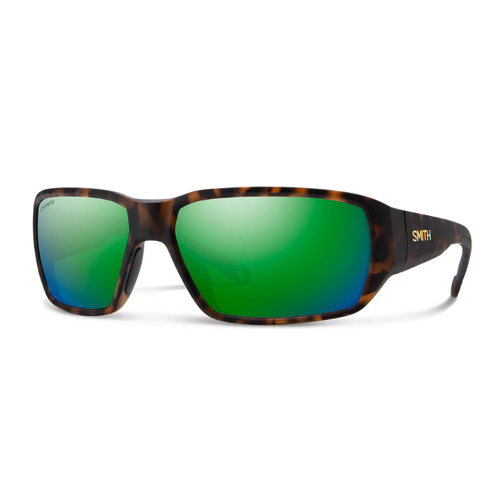 Smith Hookset Sunglasses Matte Tortoise ChromaPop Glass Polarized Green Mirror