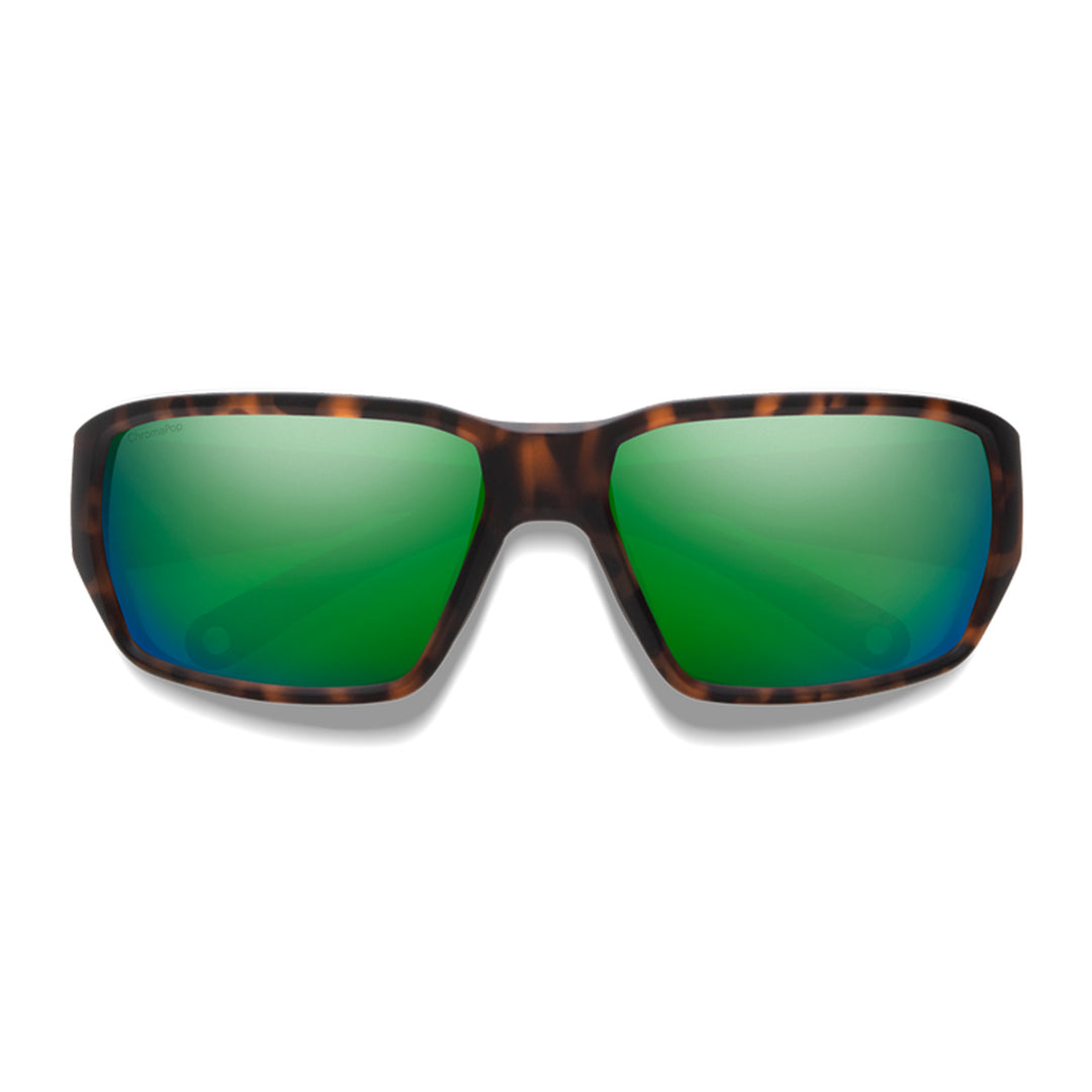 Smith Hookset Sunglasses Matte Tortoise ChromaPop Glass Polarized Green Mirror