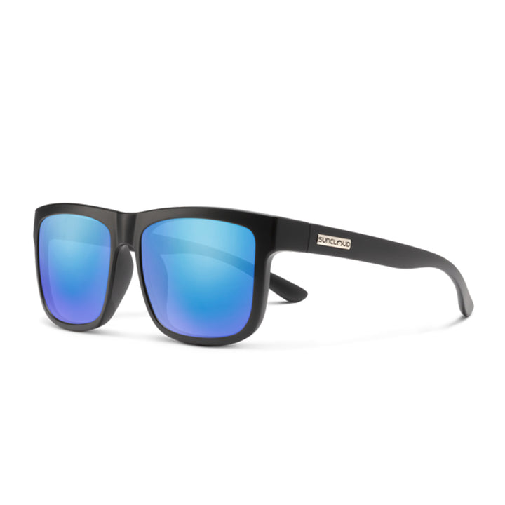 Suncloud Quiver Matte Black Polarized Blue Mirror