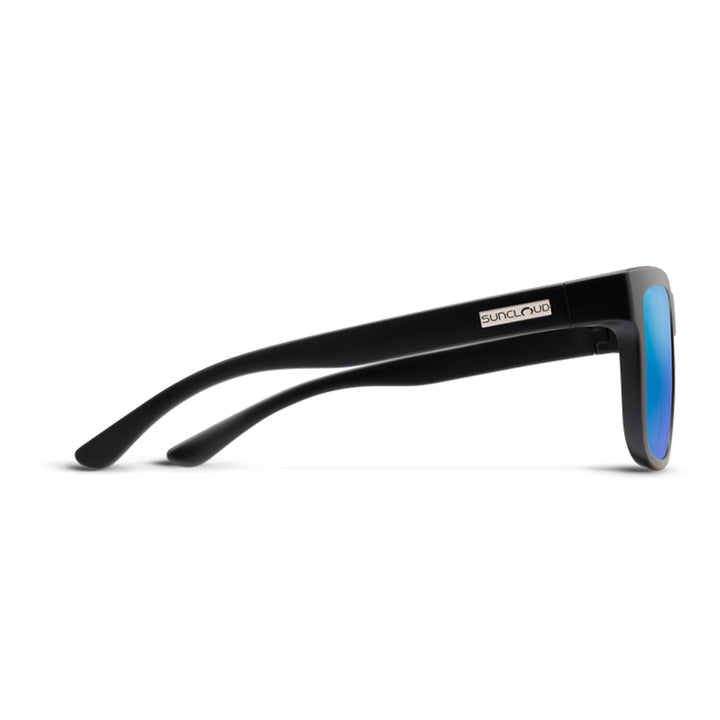 Suncloud Quiver Matte Black Polarized Blue Mirror