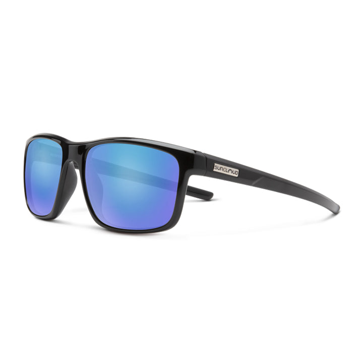 Suncloud Respek Black Polarized Blue Mirror