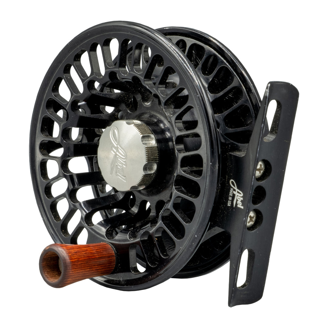 USED Abel TR 2/3 Black w/Rosewood Handle Fly Reel