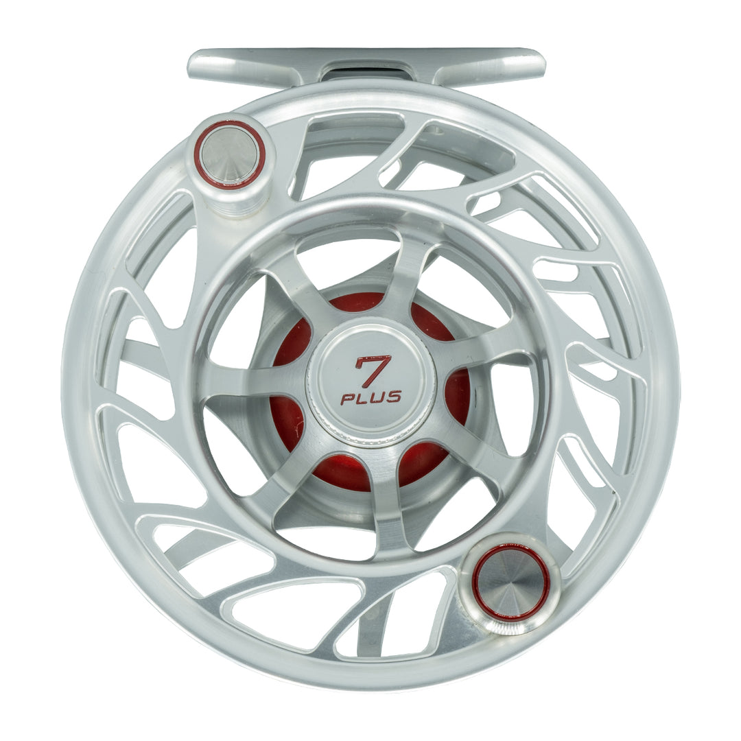 USED Hatch Finatic 7 Plus Clear/Red Fly Reel