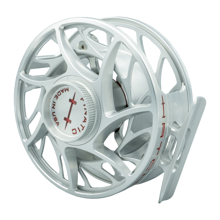 USED Hatch Finatic 7 Plus Clear/Red Fly Reel