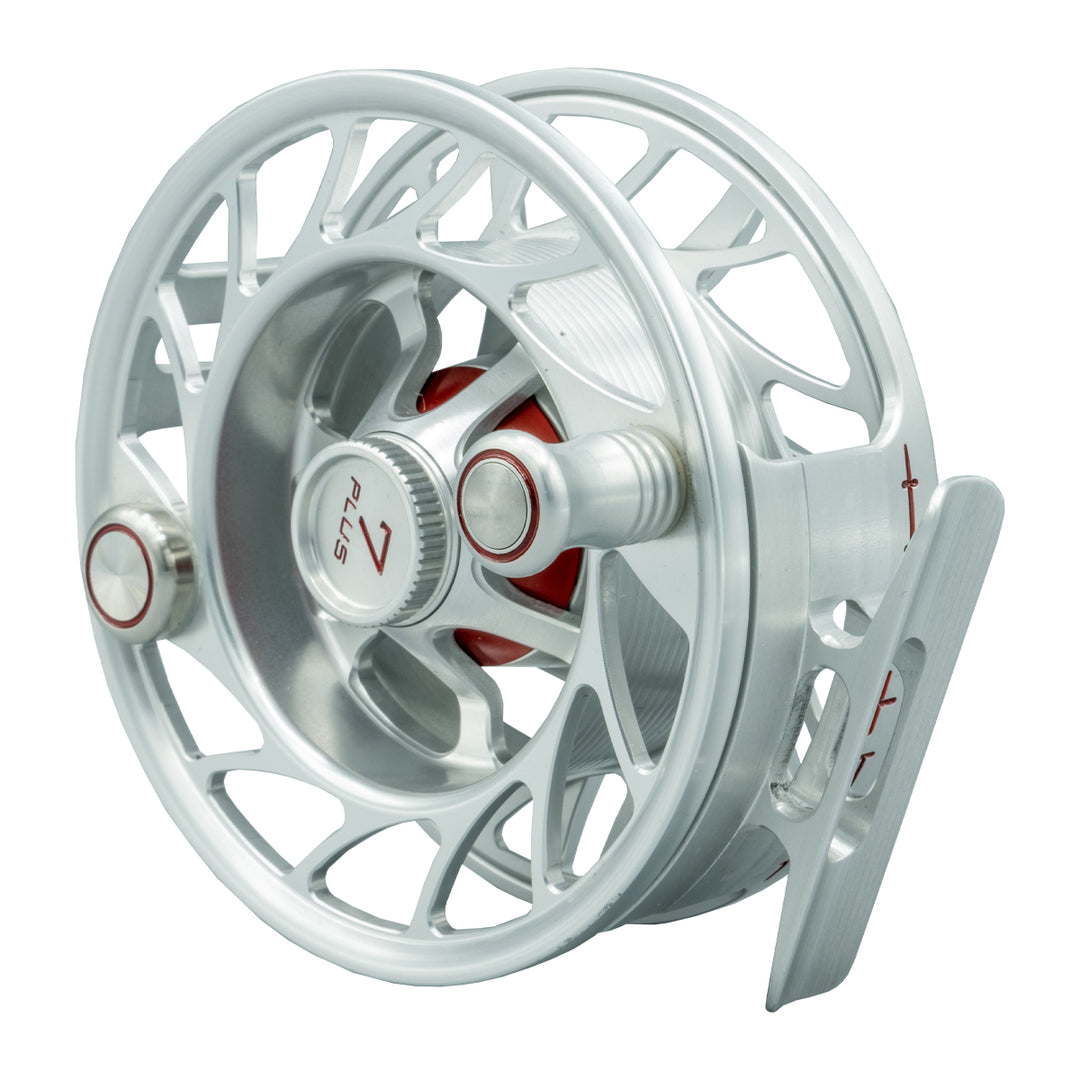 USED Hatch Finatic 7 Plus Clear/Red Fly Reel