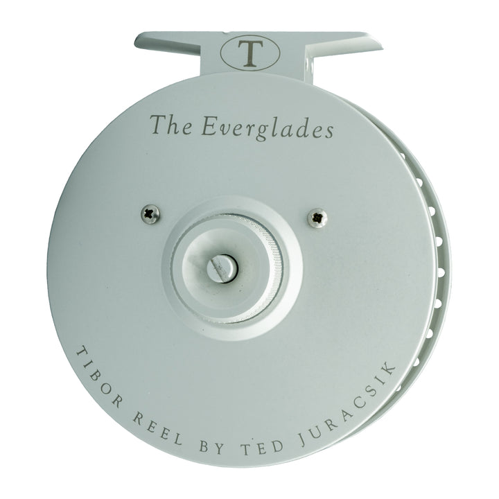 USED Tibor Everglades Frost Silver RH Retrieve Fly Reel