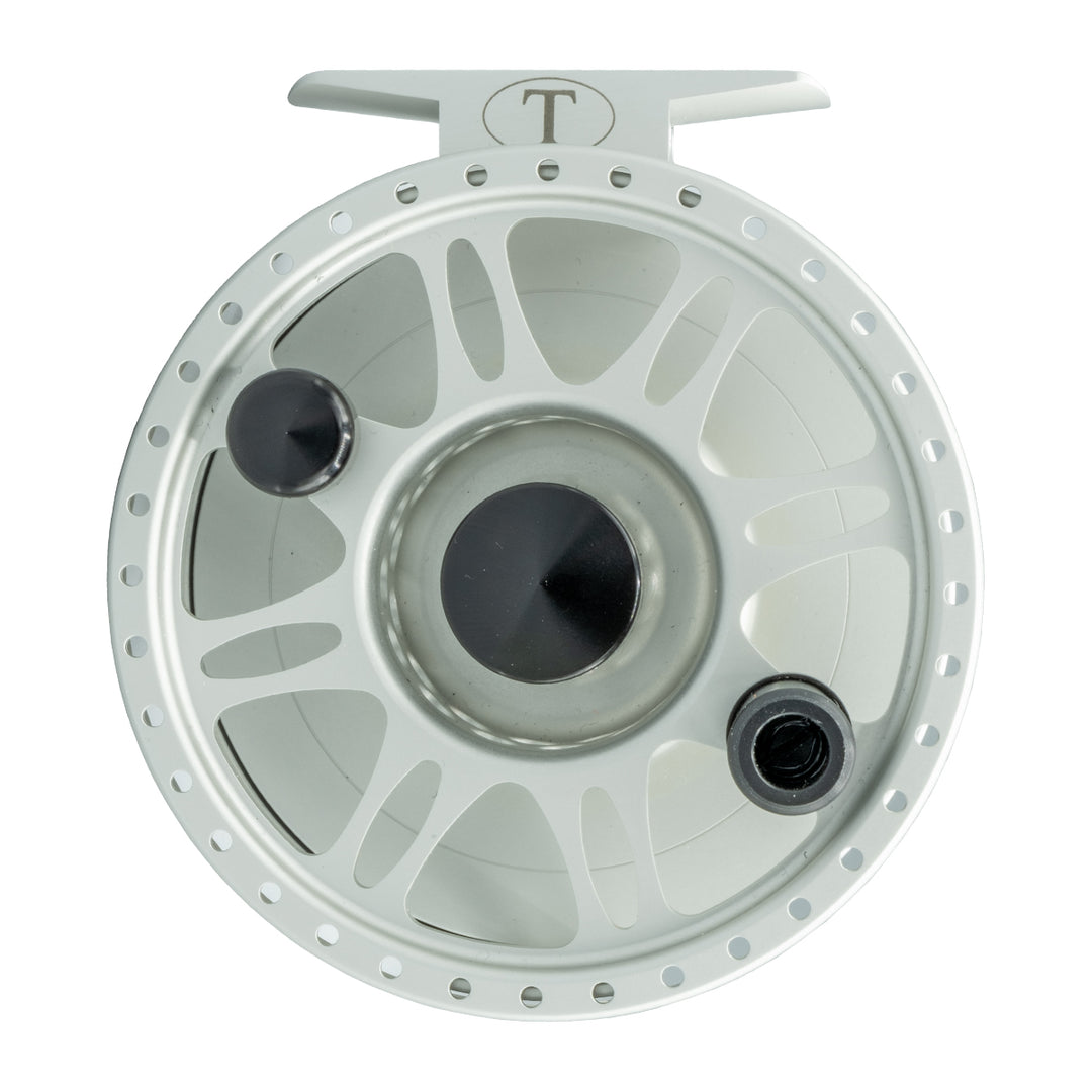 USED Tibor Everglades Frost Silver RH Retrieve Fly Reel