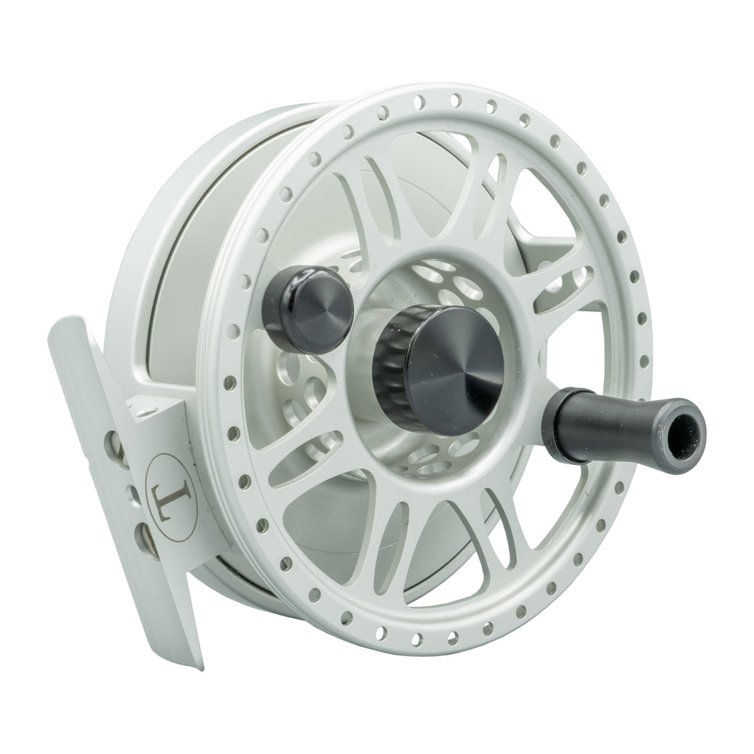 USED Tibor Everglades Frost Silver RH Retrieve Fly Reel