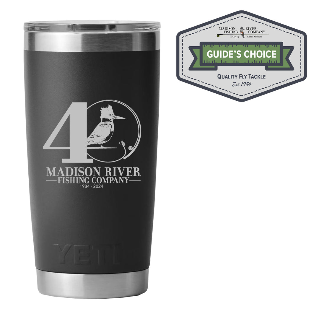 YETI MRFC 40th Logo 20 oz Rambler Tumbler MS Black