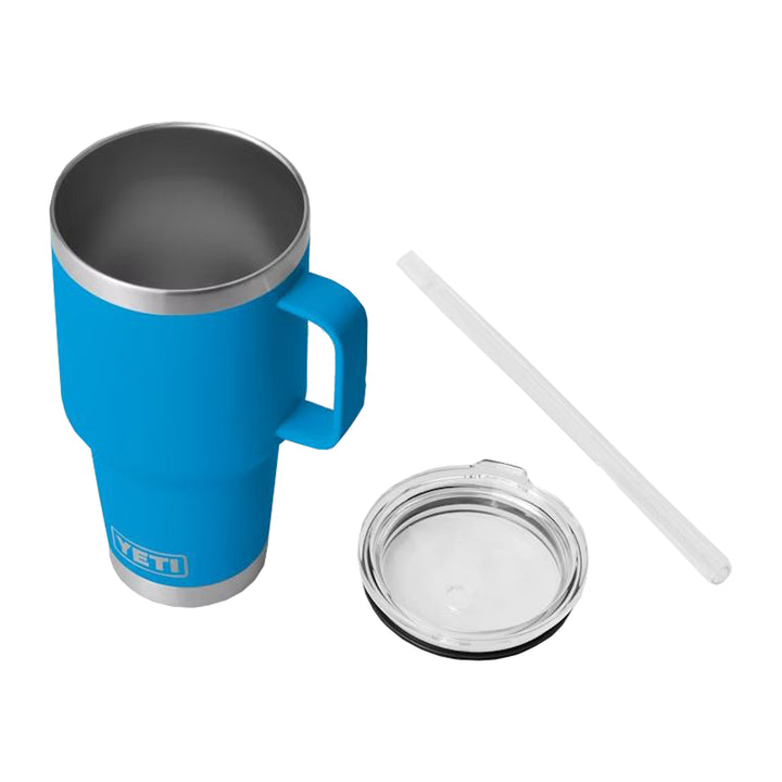 YETI Rambler 35 oz Straw Mug Big Wave Blue