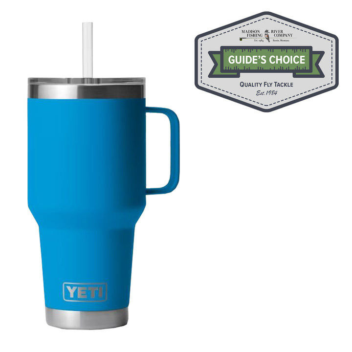 YETI Rambler 35 oz Straw Mug Big Wave Blue