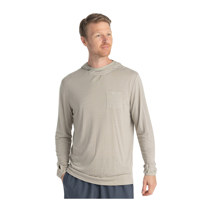 Free Fly Bamboo Lightweight Hoodie Sandstone