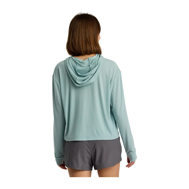 Free Fly Women's Elevate Lightweight Hoodie Ocean Mist