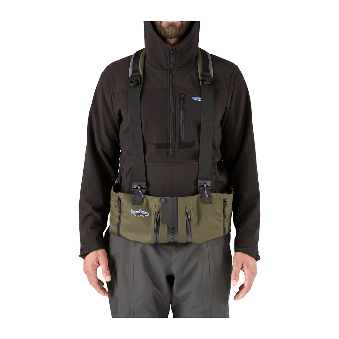 Patagonia Swiftcurrent Expedition Zip Front Waders Basin Green