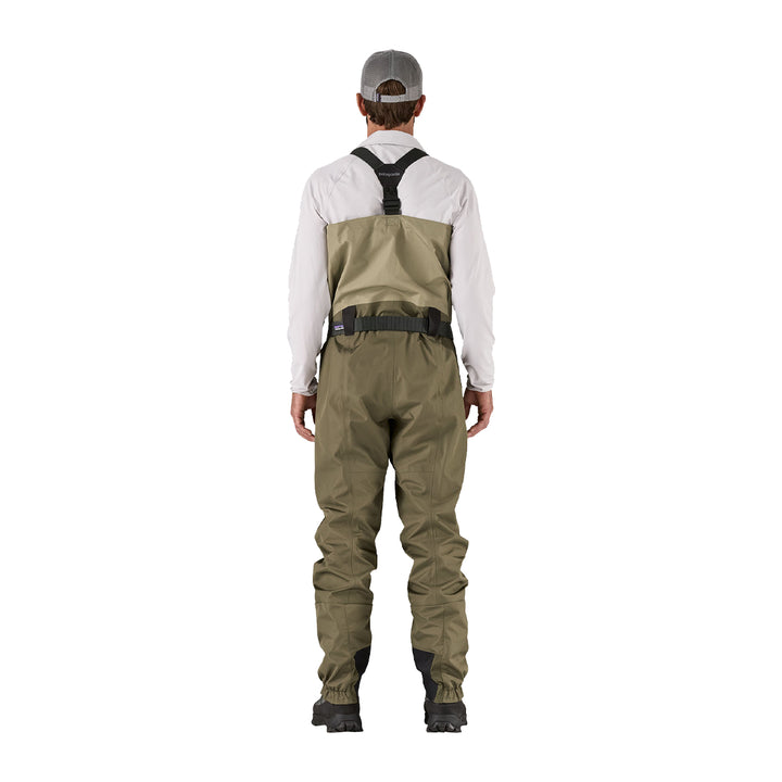 Patagonia Swiftcurrent Traverse Zip Front Waders River Rock Green