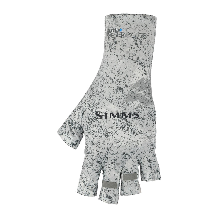 Simms Sunglove Half-Finger Back Eddy White